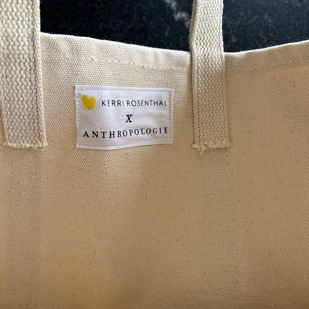 Keri Rosenthal tote bag with Black Heart - Picture 3 of 5